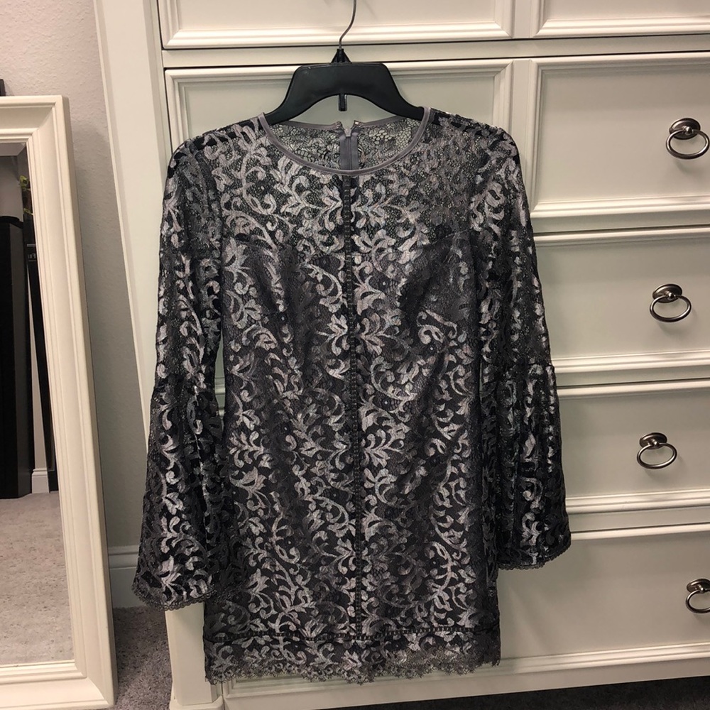 White House Black Market Bell Sleeve lace dress